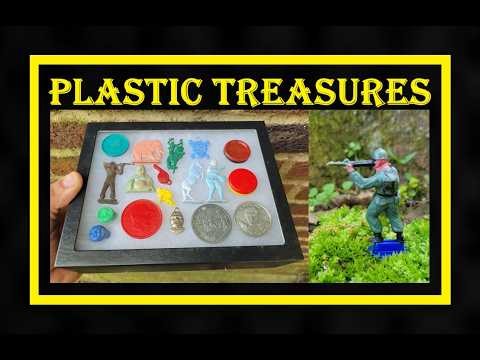 Town Dump Archaeology - Plastic Treasures - Army Men - Bottle Digging - Antiques - Coca Cola Soda -