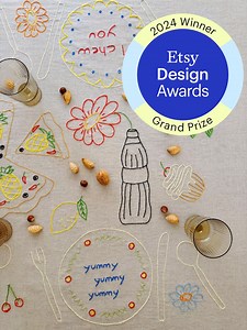 Hand-embroidered Natural Linen Tablecloth for 4 - Etsy