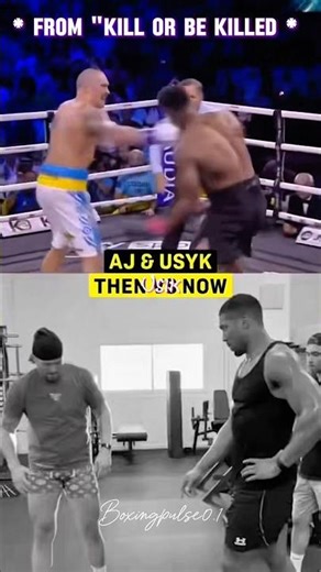 Anthony Joshua & Oleksandr Usyk — From Rivals to Respect 🤝 #boxing #shorts