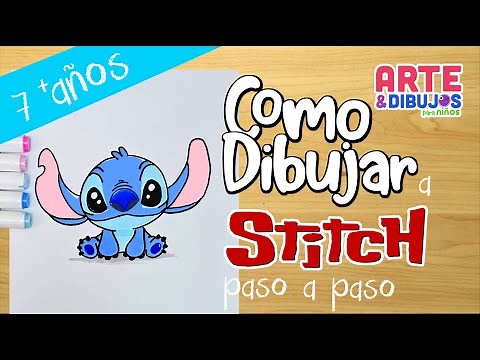 Como dibujar A STITCH | Arte y Dibujos para Niños