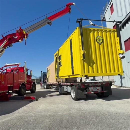 Conex Box delivery by crane
