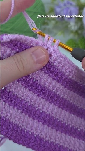 Elegant Two Color Tunisian Crochet Stitch Tutorial #crochet