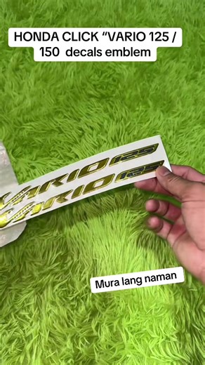 Suitable for Vario 125 Stickers 3D emblem motorcycle body decals accesories#decals #hondaclickemblem #emblemforhondaclick #motorcycleaccessories #emblemvario