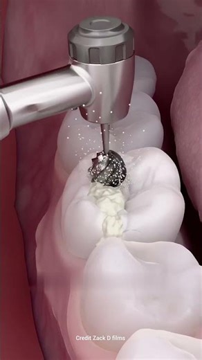 How Dentists Repair A Split Tooth #science #3danimation #skincare