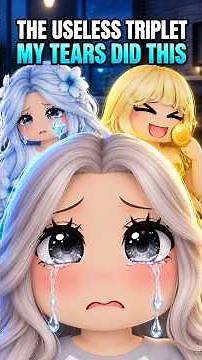 I'm The Useless Triplet… My Tears Did What Diamonds Couldn't 💧💎#berryave #robloxstory