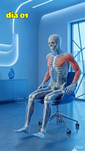 e se você sentasse numa cadeira? #curiosidades #exercize #esqueleto #saude