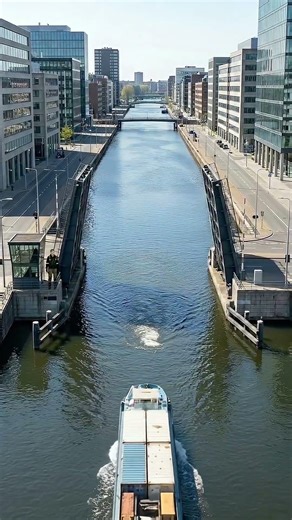 Bridge Opens but Boat Reverses | Unexpected Canal Moment
