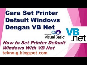 How to Set Windows Default Printer With VB Net.