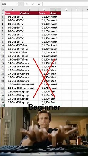 How to fill empty cells in excel 😱 #excel #office #spreadsheet