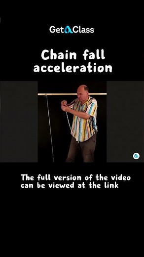 Chain fall acceleration