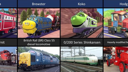 恰恰特快车的动画角色对应现实中真车的视频搬运~轨道交通火车迷火车头diesellocomotive机辆模式列车railfan