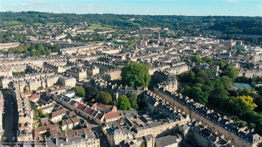 Breathtaking drone views of Bath's historic landscapes - Worldwide
