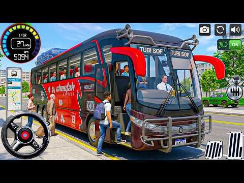 US Passenger Bus Coach Driver: Real US City Passengers Coach Driving Experience - android gameplay