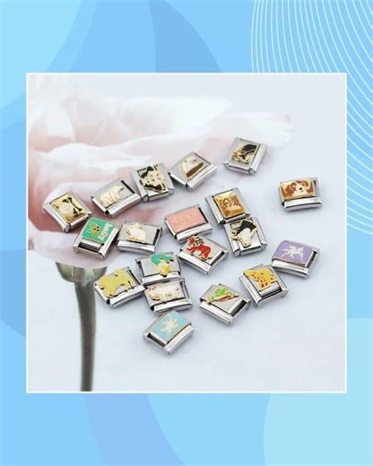 Diverse 9mm Italian Charm Bracelet Links - Customizable Gift for Her - Choose from a Variety of S...