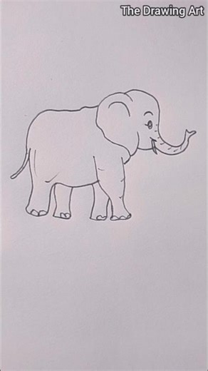 How to Draw a Baby Elephant ! step by step #easydrawing