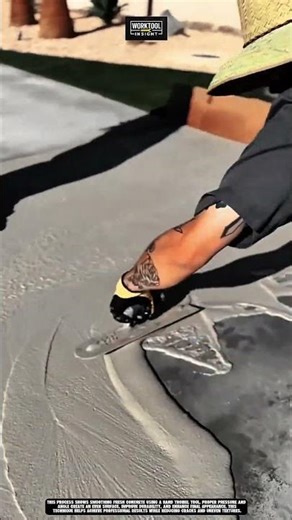 Smoothing Fresh Concrete Using Hand Trowel Tool | Best for Surface Finishing #tool