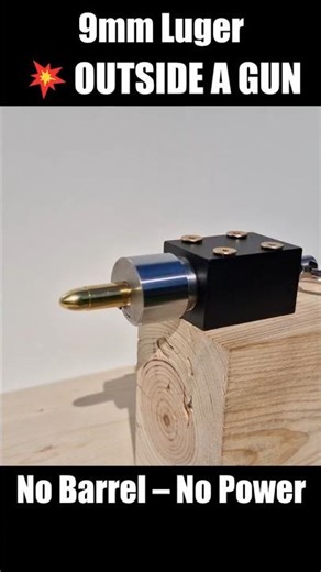 Exploding OUTSIDE a Gun BARREL 9mm luger vs Ballistic Hand #experiment #mrmichal #9mmluger