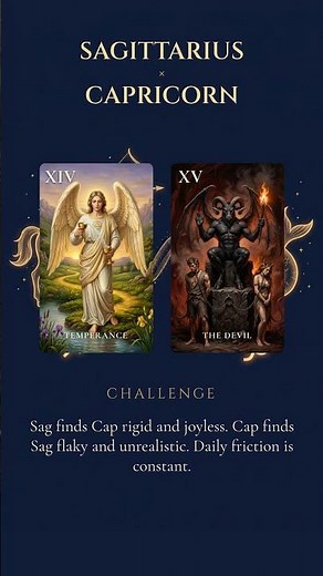 Sagittarius and Capricorn Love Compatibility · Tarot Reading