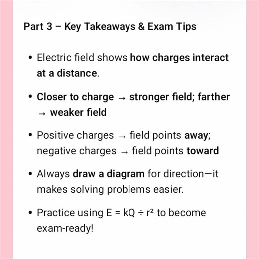 Electric Field short lesson