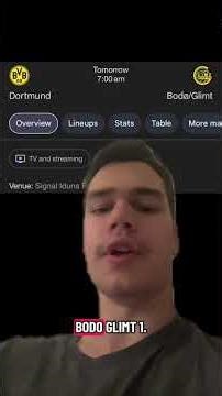 Borussia Dortmund vs Bodo Glimt Champions League Football Prediction ⚽️ #shorts #football #soccer