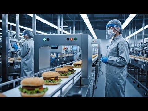 How Thousands of Burgers Are Made Every Day | Automated Food Factory