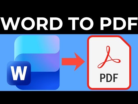 How To Convert Word Document To PDF