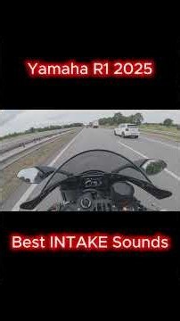 Yamaha R1 2025 - BEST Intake Sounds ! #yzfr1 #crossplane