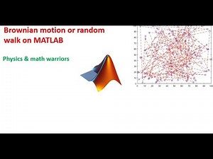 Brownian motion or random walk of particles on MATLAB