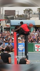 Chris Staples vs Guy Dupuy over the Vert Bar in the City Slam dunk contest #dunkademics | Dunkademics