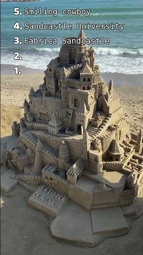 The Top 5 Coolest Sand Castles! 😲