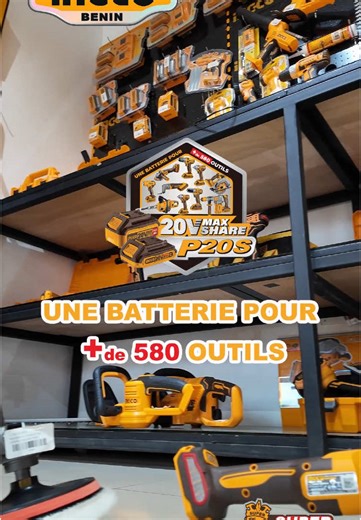 Une Seule Batterie pour 580 Outils - Ingco Benin