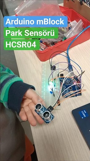 Arduino mBlock ile Park Sensörü HCSR04 #arduino #kodlama #robot #mblock