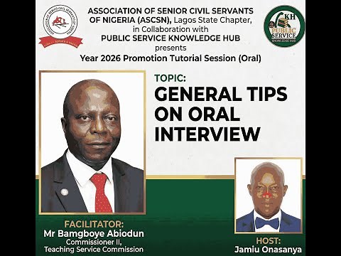 General Tips On Oral Interviews