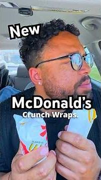 McDonald’s NEW Crunch Wraps! 🌶️#foodreview #spicyfood #ranch #mcdonalds