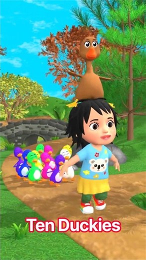 Ten Little Duckies - 1 to 10 Song - Super Simple Songs