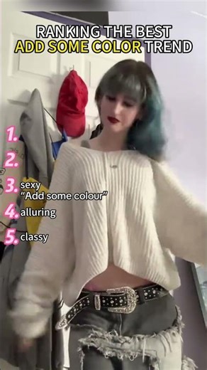 Ranking The Best Add Some Color Trend ✨#tiktoktrend #fypシ゚viral #ranking #usa #addsomecolor