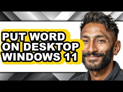 How to Put Word on Desktop Windows 11 (full Guide)