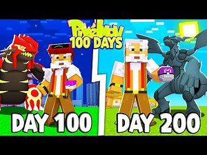 Summary of 200 Days of Minecraft Pixelmon Survival Super Hard I Catch Pokemon !!