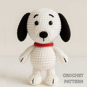 Crochet Snoopy Dog Pattern: Amigurumi Toy PDF - Etsy UK