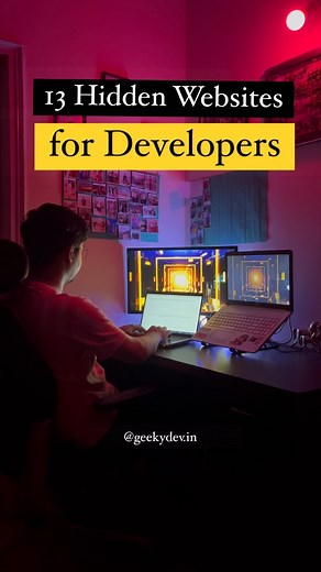 Yashashvi Singh | Tech | Coding on Instagram: "13 Hidden Websites for Developers 🔥 1. Documatic : Documatic is a search engine for your codebase; ask Documatic and get code, insights, and analysis in response. Solve your problems and get back to coding quicker than ever. 2. Neumorphism.io : CSS code generator that will help with colors, gradients and shadows to adapt this new design trend or discover its posibilities. 3. Transform.tools : Transformation tools update and reformat data from one s
