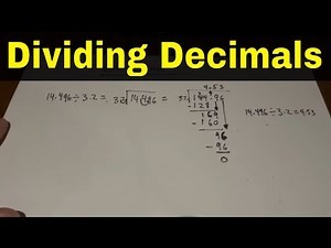 Dividing Decimals-Easy Math Lesson