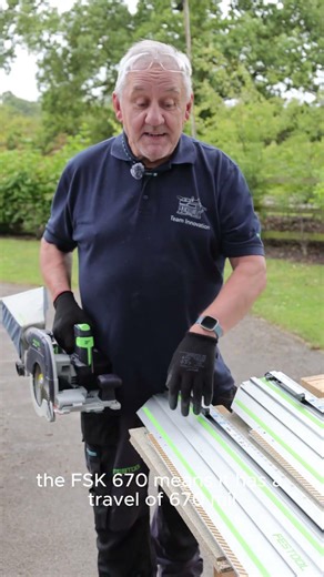 Get to know your FS and FSK guide rails when using the new cordless circular saw HKC 55 K!