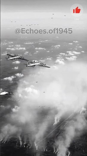 Massive B-17 Bomber Raid over Europe (WW2)
