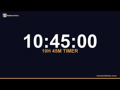 10 Hours 45 Minute Timer — 645 Minute Countdown Timer with Alarm