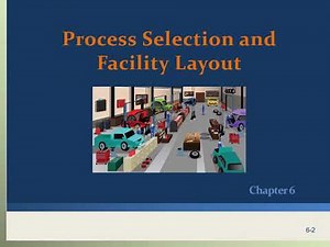 Process selection and facility layout Part 2 (Process Types)
