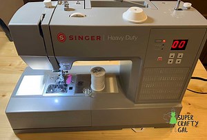 How to Thread a Singer Heavy Duty Sewing Machine - Super Crafty Gal