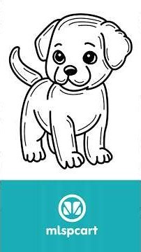 How to Draw a Cute Puppy Dog Easy | How to Draw a Puppy Step by Step | Puppy Drawing for Kids #draw