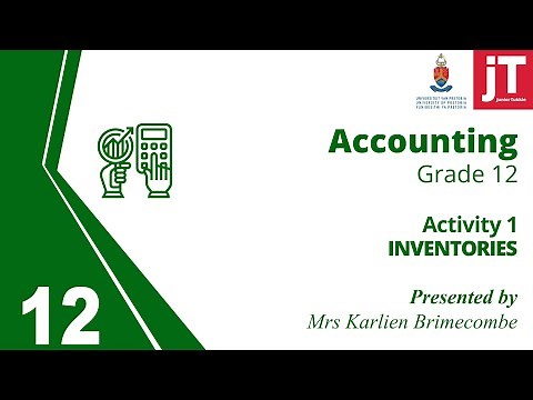 Gr 12 Accounting - Inventories - Activity 1