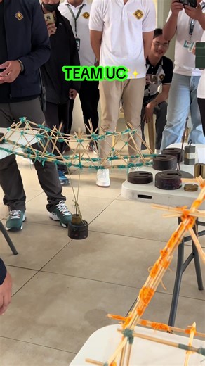 Bridge Building Fun: Team UC's Creative Challenge