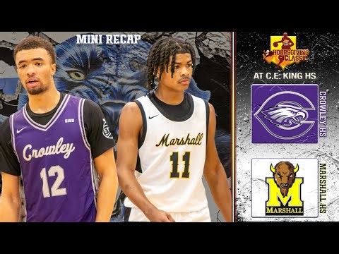 MINI RECAP | RCS Sports Hoopsgiving Classic | Crowley HS vs Marshall HS